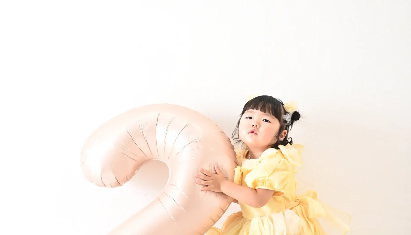 2歳誕生日　バースデー