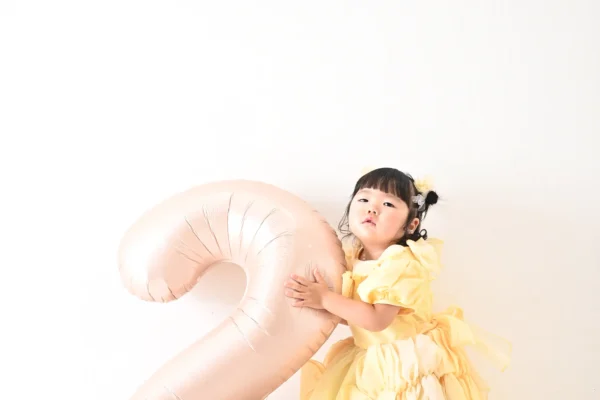 2歳誕生日　バースデー